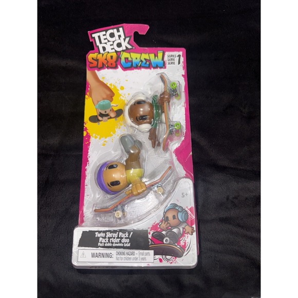 TECH DECK SK8 CREW Series 1 Twin‎ Shred  Pack Finger Skateboards - Picture 1 of 2
